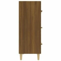 VidaXL Buffet Chêne marron 70x34x90 cm Bois d'ingénierie -Buffets & bahuts Soldes image 4 817347