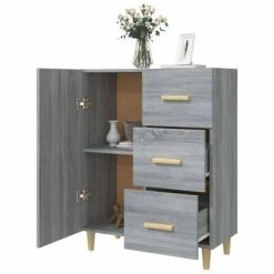 VidaXL Buffet Sonoma gris 69,5x34x90 cm Bois d'ingénierie 9 VidaXL Buffet Sonoma gris 69,5x34x90 cm Bois d'ingénierie -Buffets & bahuts Soldes image 4 817352