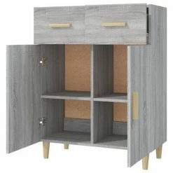 VidaXL Buffet Sonoma gris 69,5x34x89 cm Bois d'ingénierie -Buffets & bahuts Soldes image 4 817358