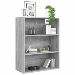 VidaXL Armoire murale suspendue Sonoma gris 69,5x32,5x90 cm -Buffets & bahuts Soldes image 4 817400