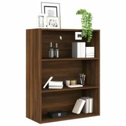 VidaXL Armoire murale suspendue Chêne marron 69,5x32,5x90 cm -Buffets & bahuts Soldes image 4 817401