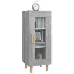 VidaXL Buffet Sonoma gris 34,5x34x90 cm Bois d'ingénierie 9 VidaXL Buffet Sonoma gris 34,5x34x90 cm Bois d'ingénierie -Buffets & bahuts Soldes image 4 817427