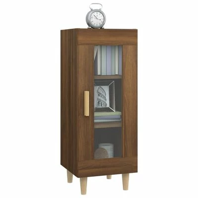 VidaXL Buffet Chêne marron 34,5x34x90 cm Bois d'ingénierie 4 VidaXL Buffet Chêne marron 34,5x34x90 cm Bois d'ingénierie – Image 4