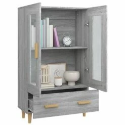 VidaXL Buffet Sonoma gris 70x31x115 cm Bois d'ingénierie 9 VidaXL Buffet Sonoma gris 70x31x115 cm Bois d'ingénierie -Buffets & bahuts Soldes image 4 817478
