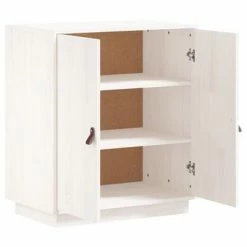 VidaXL Buffet Blanc 65,5x40x75 cm Bois massif de pin -Buffets & bahuts Soldes image 4 820118