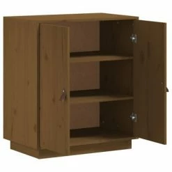 VidaXL Buffet Marron miel 65,5x40x75 cm Bois massif de pin -Buffets & bahuts Soldes image 4 820120