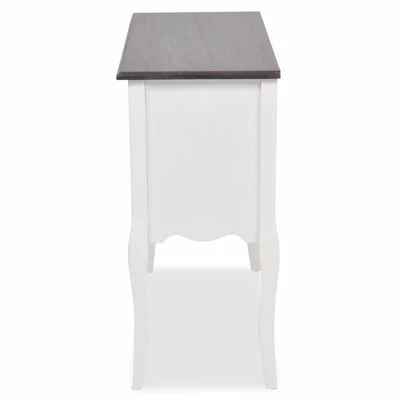 VidaXL Armoire de console 6 tiroirs Marron et blanc Bois 5 VidaXL Armoire de console 6 tiroirs Marron et blanc Bois – Image 5