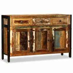 VidaXL Buffet Bois de récupération massif 120 x 35 x 76 cm -Buffets & bahuts Soldes image 5 243984