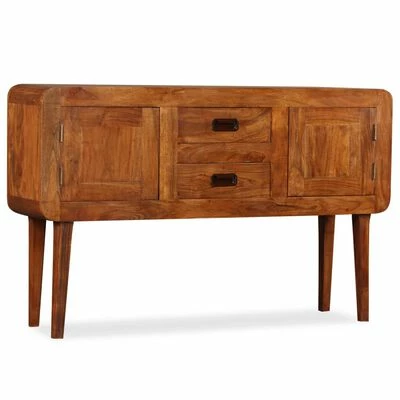 VidaXL Buffet Bois massif avec finition en bois de Sesham 120x30x75 cm 5 VidaXL Buffet Bois massif avec finition en bois de Sesham 120x30x75 cm – Image 5