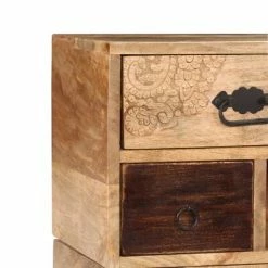 VidaXL Buffet Bois massif de manguier 115 x 30 x 80 cm -Buffets & bahuts Soldes image 5 244937