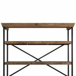 VidaXL Buffet avec étagères Bois de manguier massif 120 x 35 x 200 cm -Buffets & bahuts Soldes image 5 244945
