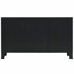 VidaXL Buffet Métal de style industriel 120 x 35 x 70 cm Noir -Buffets & bahuts Soldes image 5 245959
