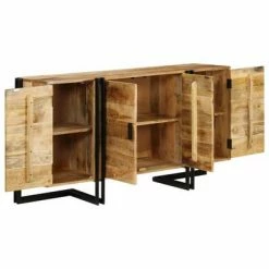 VidaXL Buffet Bois de manguier massif 150 x 40 x 80 cm -Buffets & bahuts Soldes image 5 246024