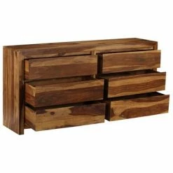 VidaXL Meuble à tiroirs Bois massif de Sesham 160 x 40 x 80 cm -Buffets & bahuts Soldes image 5 246217