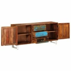VidaXL Buffet Bois de récupération solide 160 x 40 x 76 cm -Buffets & bahuts Soldes image 5 246414