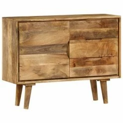 VidaXL Buffet Bois massif de manguier 90 x 30 x 69 cm -Buffets & bahuts Soldes image 5 246789