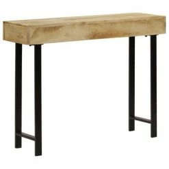 VidaXL Table console Bois de manguier massif 102 x 30 x 79 cm 10 VidaXL Table console Bois de manguier massif 102 x 30 x 79 cm -Buffets & bahuts Soldes image 5 246977