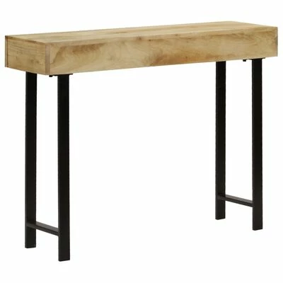 VidaXL Table console Bois de manguier massif 102 x 30 x 79 cm 5 VidaXL Table console Bois de manguier massif 102 x 30 x 79 cm – Image 5