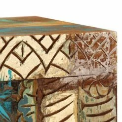 VidaXL Buffet sculpté à la main 60x30x75cm Bois de récupération massif -Buffets & bahuts Soldes image 5 247910