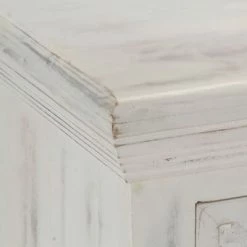 VidaXL Buffet Blanc 140 x 40 x 74 cm Bois de manguier massif -Buffets & bahuts Soldes image 5 249870