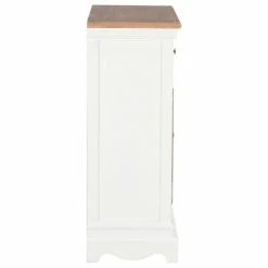 VidaXL Buffet Blanc 60 x 30 x 80 cm Bois massif -Buffets & bahuts Soldes image 5 280074