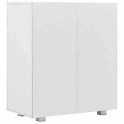 VidaXL Buffet Blanc brillant 71 x 35 x 76 cm Aggloméré -Buffets & bahuts Soldes image 5 283715