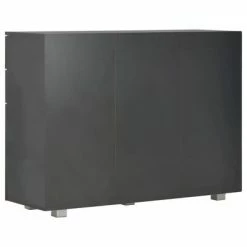 VidaXL Buffet Noir brillant 107 x 35 x 76 cm 10 VidaXL Buffet Noir brillant 107 x 35 x 76 cm -Buffets & bahuts Soldes image 5 283719