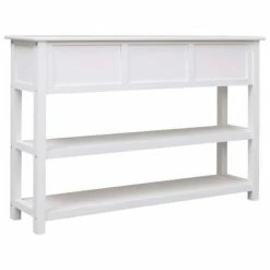 VidaXL Buffet Blanc 115 x 30 x 76 cm Bois -Buffets & bahuts Soldes image 5 284165