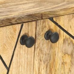 VidaXL Buffet 118x30x75 cm Bois de manguier massif -Buffets & bahuts Soldes image 5 285872