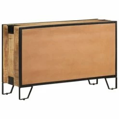VidaXL Buffet 100x31x60 cm Bois de manguier massif brut -Buffets & bahuts Soldes image 5 285894