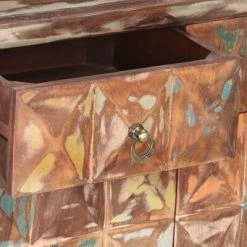 VidaXL Armoire latérale 70x35x75 cm Bois de récupération solide -Buffets & bahuts Soldes image 5 286145