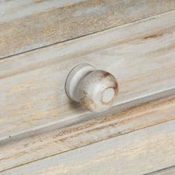 VidaXL Buffet Gris 110x35x75 cm Bois massif de manguier -Buffets & bahuts Soldes image 5 286309