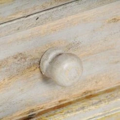 VidaXL Buffet Gris 80 x 35 x 70 cm Bois de manguier massif -Buffets & bahuts Soldes image 5 286310