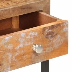 VidaXL Table console Doré 90x30x75 cm Bois de récupération massif -Buffets & bahuts Soldes image 5 286511