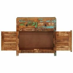 VidaXL Buffet 70x30x68 cm Bois de récupération solide -Buffets & bahuts Soldes image 5 288090
