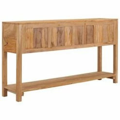 VidaXL Buffet 140x30x75 cm Bois de teck massif 10 VidaXL Buffet 140x30x75 cm Bois de teck massif -Buffets & bahuts Soldes image 5 288894