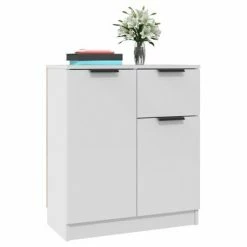 VidaXL Buffets 2 pcs Blanc 60x30x70 cm Bois d'ingénierie 10 VidaXL Buffets 2 pcs Blanc 60x30x70 cm Bois d'ingénierie -Buffets & bahuts Soldes image 5 3115812