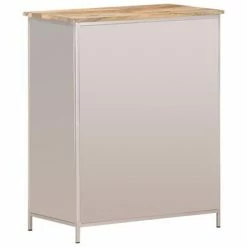 VidaXL Buffet 60x35x75 cm Bois de manguier brut et fer -Buffets & bahuts Soldes image 5 323736