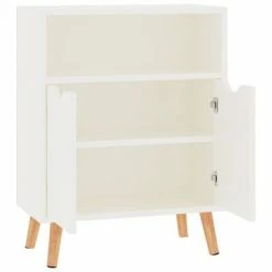 VidaXL Buffet Blanc brillant 60x30x72 cm Aggloméré -Buffets & bahuts Soldes image 5 326828