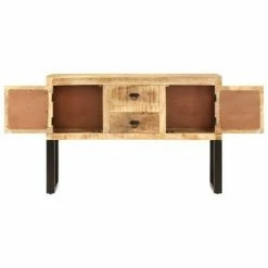 VidaXL Buffet 110x30x74 cm Bois de manguier brut -Buffets & bahuts Soldes image 5 328275