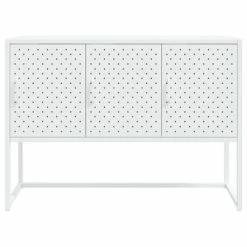 VidaXL Buffet Blanc 105x35x75 cm Acier -Buffets & bahuts Soldes image 5 335869