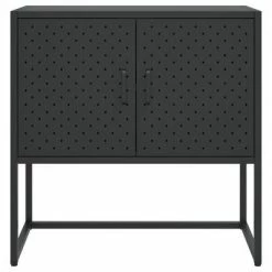 VidaXL Buffet Noir 75x35x75 cm Acier -Buffets & bahuts Soldes image 5 335871