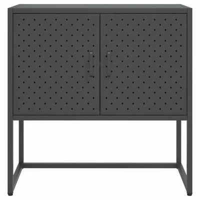 VidaXL Buffet Anthracite 75x35x75 cm Acier 5 VidaXL Buffet Anthracite 75x35x75 cm Acier – Image 5