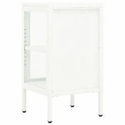 VidaXL Buffet 38x35x70 cm Métal et verre -Buffets & bahuts Soldes image 5 336062