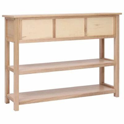 VidaXL Buffet 108x30x76 cm Bois de Paulownia massif 5 VidaXL Buffet 108x30x76 cm Bois de Paulownia massif – Image 5