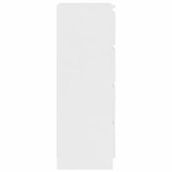 VidaXL Buffet Blanc 60x35x98,5 cm Bois d'ingénierie -Buffets & bahuts Soldes image 5 800531