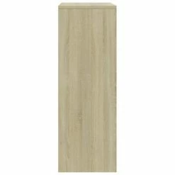 VidaXL Buffet à 6 tiroirs Blanc et chêne sonoma 50x34x96 cm Aggloméré -Buffets & bahuts Soldes image 5 800671