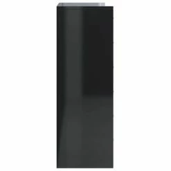 VidaXL Buffet avec 6 tiroirs Noir brillant 50x34x96 cm Aggloméré -Buffets & bahuts Soldes image 5 800673