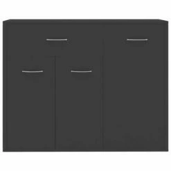 VidaXL Buffet Gris 88x30x70 cm Aggloméré -Buffets & bahuts Soldes image 5 800677