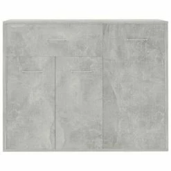 VidaXL Buffet Gris béton 88x30x70 cm Aggloméré -Buffets & bahuts Soldes image 5 800679